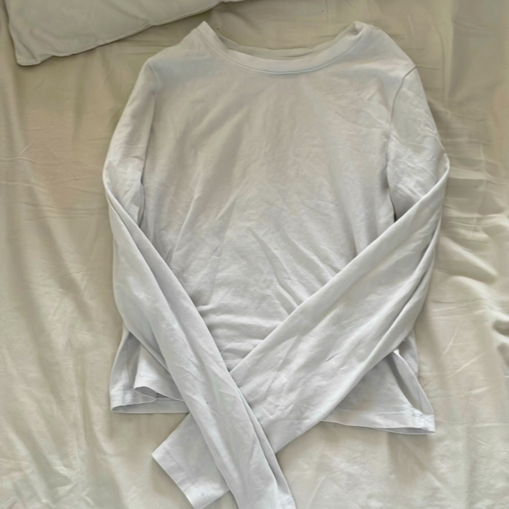 Long sleeved white shirt